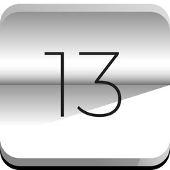 Vector simple icon calendar, 31 day of the month, collection of calendar symbols.