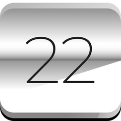 Vector simple icon calendar, 31 day of the month, collection of calendar symbols.