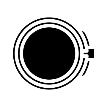 hoop frame embroidery hobby glyph icon vector illustration
