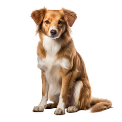 dog isolated on white background. With clipping path.