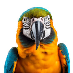 Fototapeta premium a parrot isolated on white background. With clipping path.