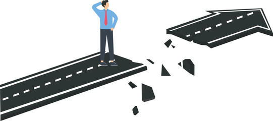 Conquering adversity and overcomes challenges, Way to success or hard work growth concept,
