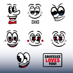 Vintage Character Face Bundle