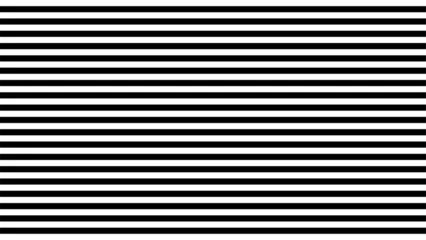 Fotobehang Black and white monochrome horizontal stripes pattern. Simple design for background. Uniform lines in contrasting tones creating visual rhythm and balance. Optical illusion. Vector, © Jafree