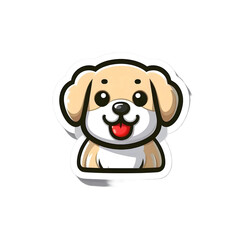 Naklejka premium Cute Dog Breed Clipart