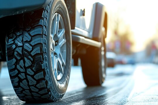 truck in charge of a ship with a container in a loading port