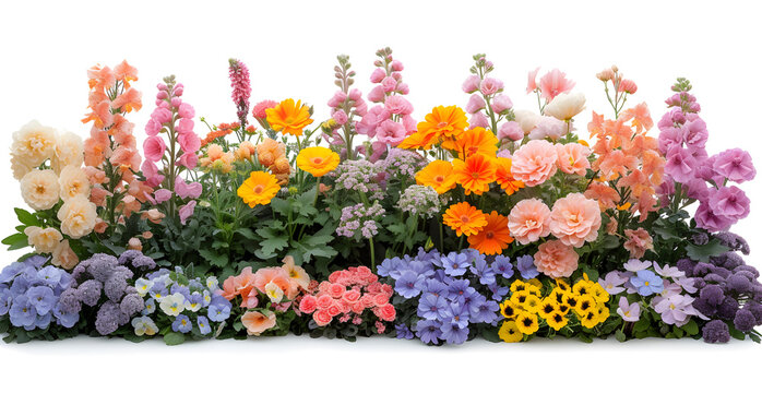 e-commerce style photo of flower garden on a white background,