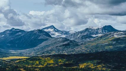 Majestic mountains in Norway. Trollheimen Mountains.