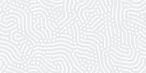 Abstract organic seamless vector pattern Simple flat light grey and white backdrop - obrazy, fototapety, plakaty
