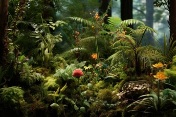 Fototapeta premium Plant growing soil closeup. Farm nature. Generate Ai