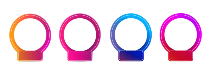  story, live stream, new story badge vector set