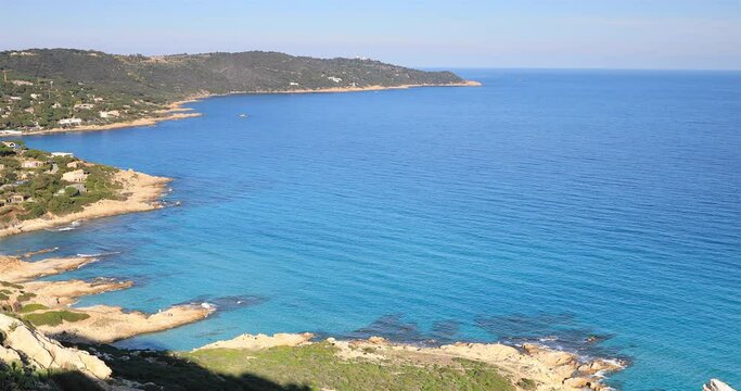 La baie de Bonporteau dans le sud de la France