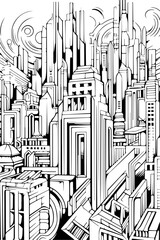 Malbuchseite f&uuml;r Erwachsene