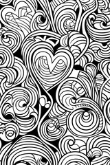 Fototapeta premium Malbuchseite für Erwachsene