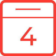 Obraz premium Vector simple icon calendar, 31 day of the month, collection of calendar symbols.