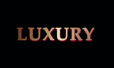 luxury text vector