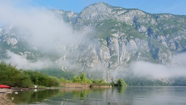 Beautiful landscape of Lake Bohinj in Triglav National Park, Slovenia