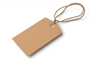 Digital png illustration of blank label, on isolated white background