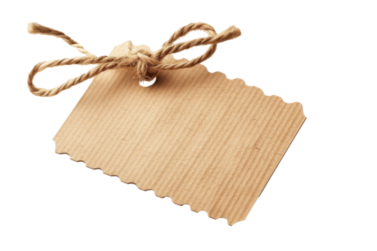 Digital png illustration of blank label, on a transparent background