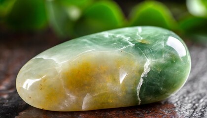 close up of a jade stone