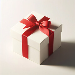 Vektorset aus weißen, roten und schwarzen Geschenkboxen mit Bändern. Realistische 3D-Geschenkbox, isoliert auf weißem Hintergrund.