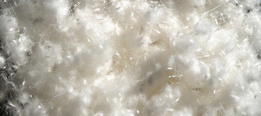 Macro close up of white cloth fiber showing detailed fabric microstructure texture