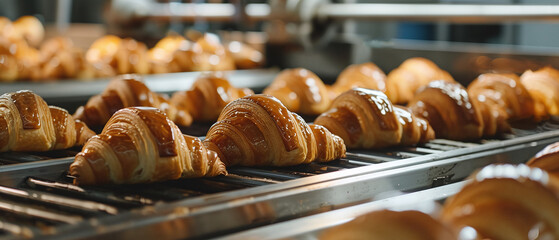 Production of glazed croissants at the plant using modern technologies