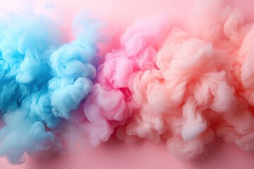 Colorful cotton candy.