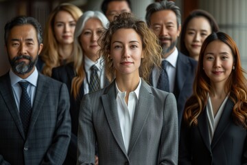 Group of business people posing.