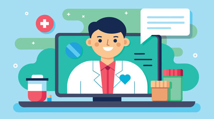 Online healthcare consultation with a friendly virtual doctor