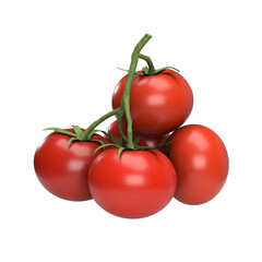 tomatoes isolated on white