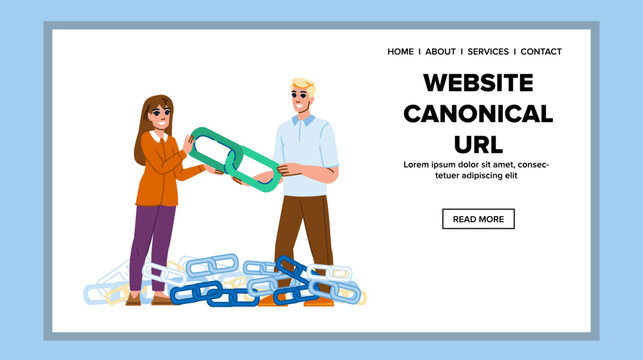 search website canonical url vector