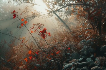 morning in the forest