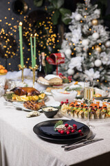 New Year's and Christmas banquets. Festive dinner