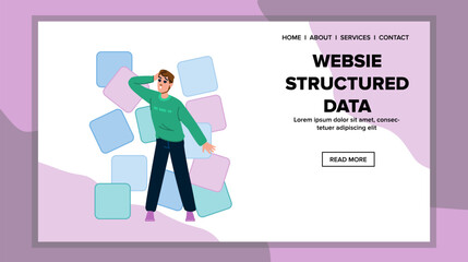 business website structured data vector