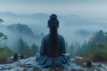 A virtual reality meditation app that transports users to serene mountaintops, allowing them to...