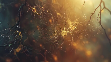 Macro presentation of neural network in the human brain or nervous system