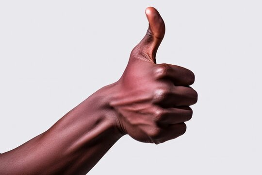 a hand giving a thumbs up