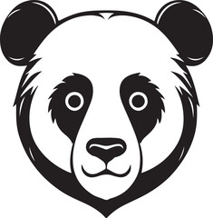 panda head vector illustration