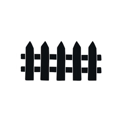 Vector hand drawn doodle sketch fence isolated on white background
