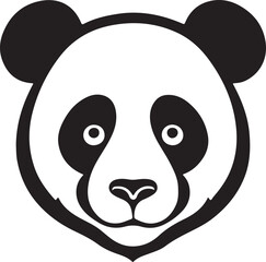 panda head vector illustration