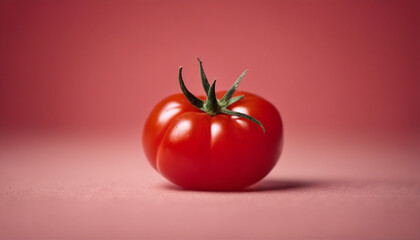 bone, piece, organik, red tomato, isolated, red background   