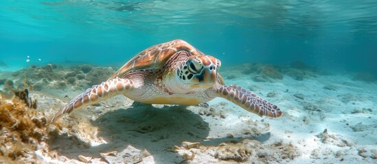 Obraz premium Brazilian Caribbean's sea turtles