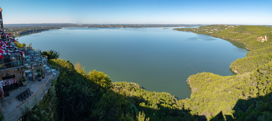 Naklejka premium Lake Travis is FULL