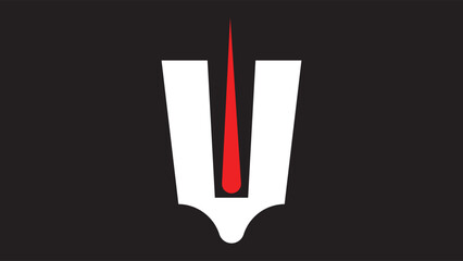 Vector illustration of Naamam , a sacred symbol of Vaishnavite in India	