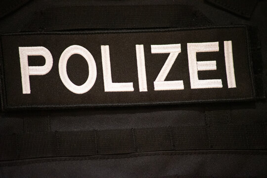 Polizei Patch auf Polizeiweste