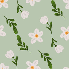 Spring flowers seamless pattern. Perfect for packaging, patterns, prints, textile design.