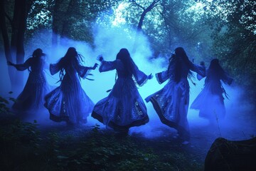 Wild ritual dances, rites, tribal festivals, religious pagan traditions, dark ceremonies spiritual