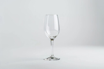 Empty wine glass bottle on an isolated white background 