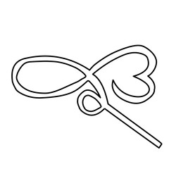 hand drawn infinity love 